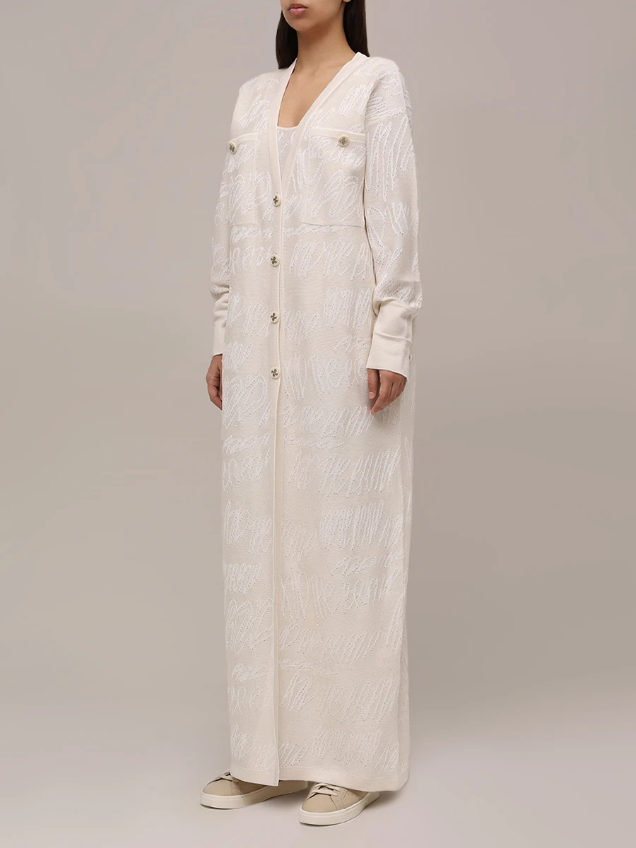 Кардиган из хлопка и вискозы