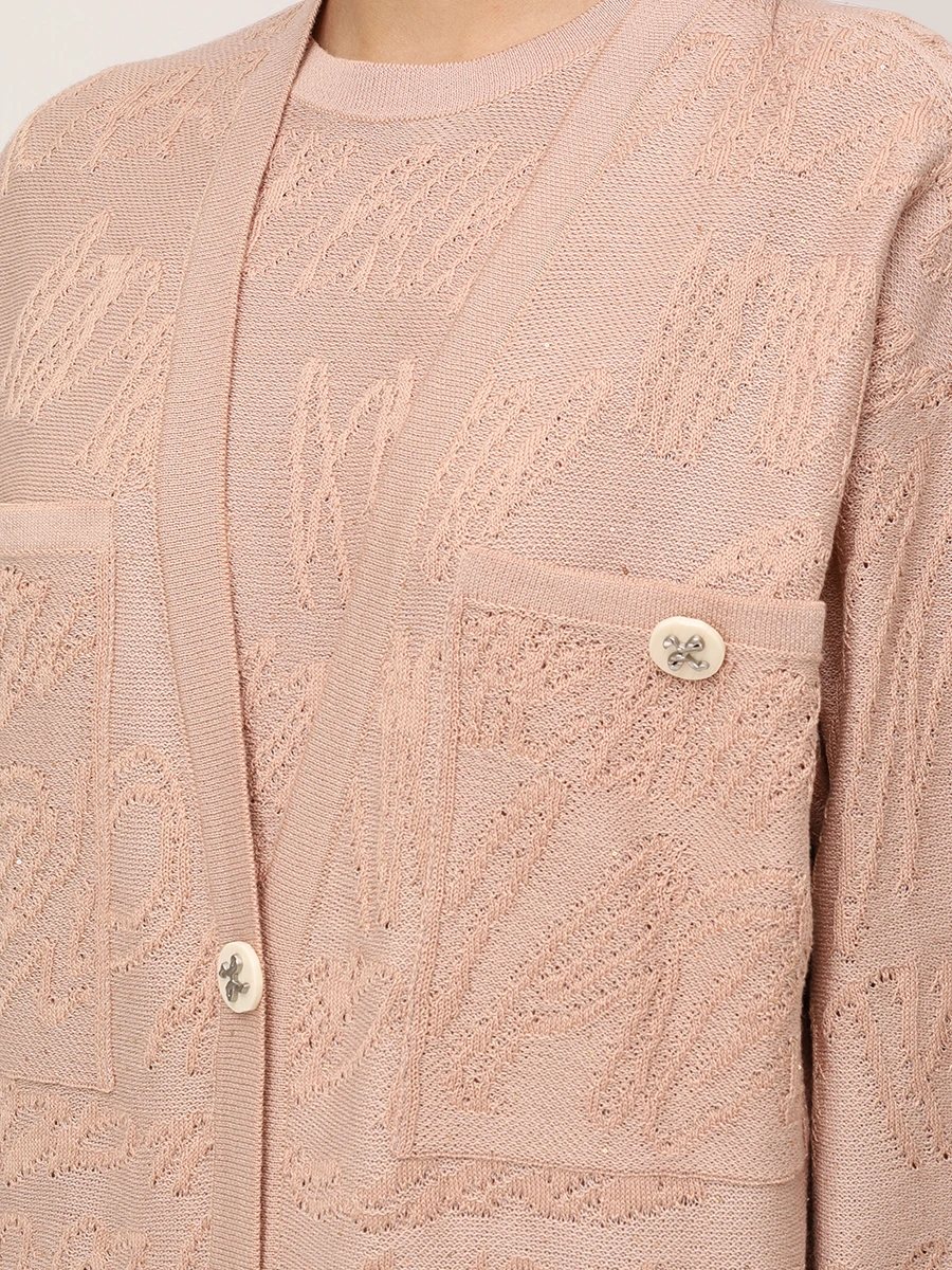 Кардиган из хлопка и вискозы