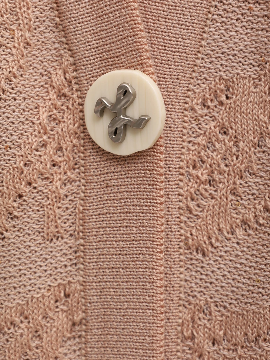 Кардиган из хлопка и вискозы