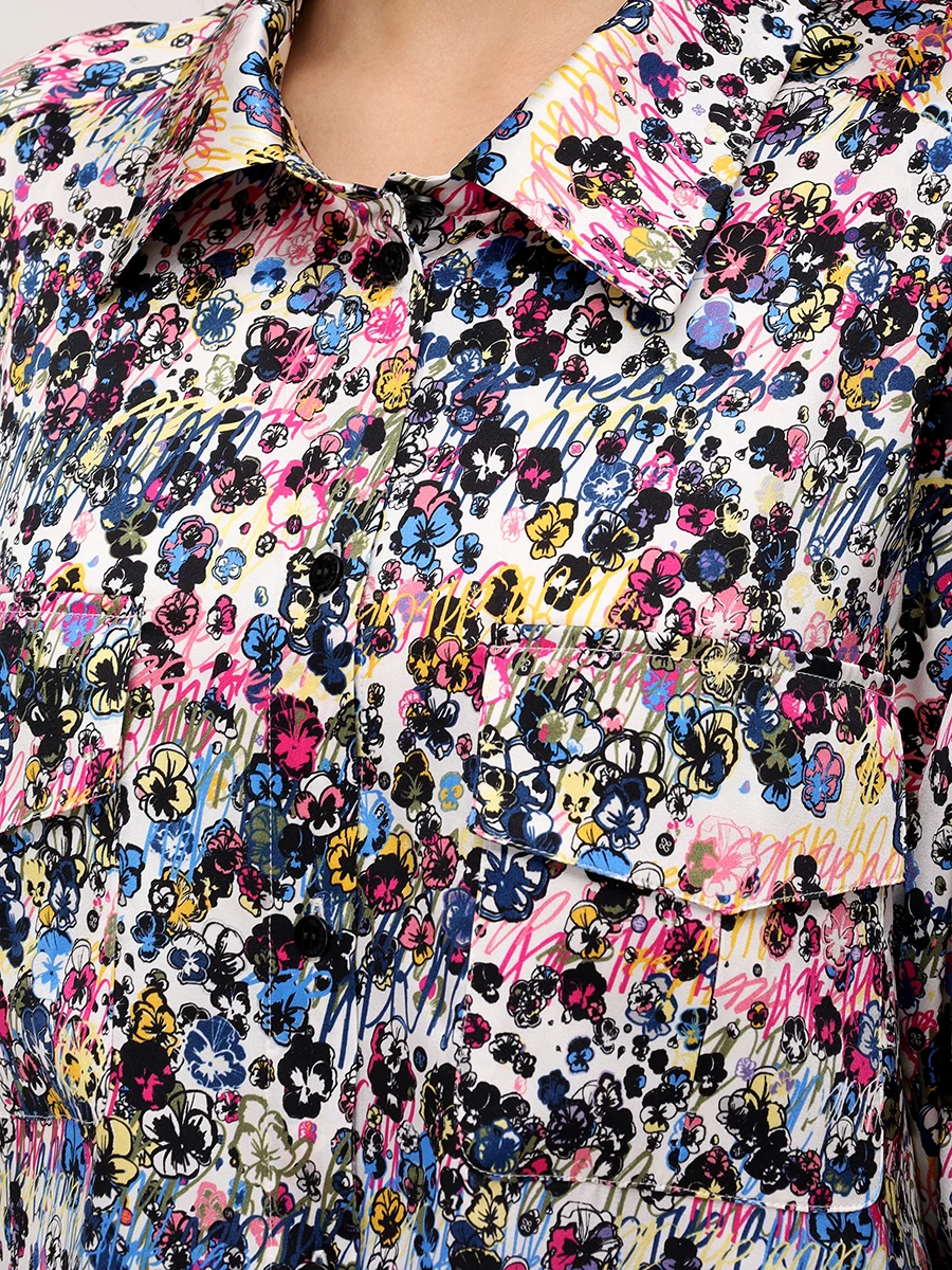 Рубашка шелковая