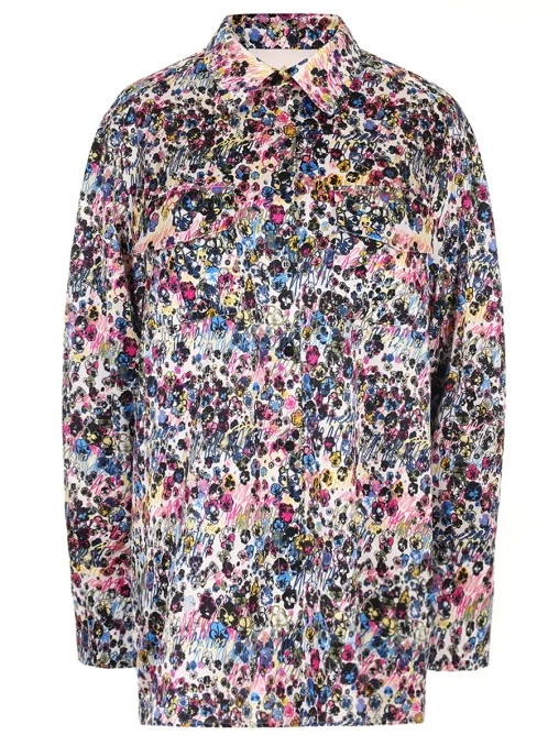 Рубашка шелковая AND THE BRAND