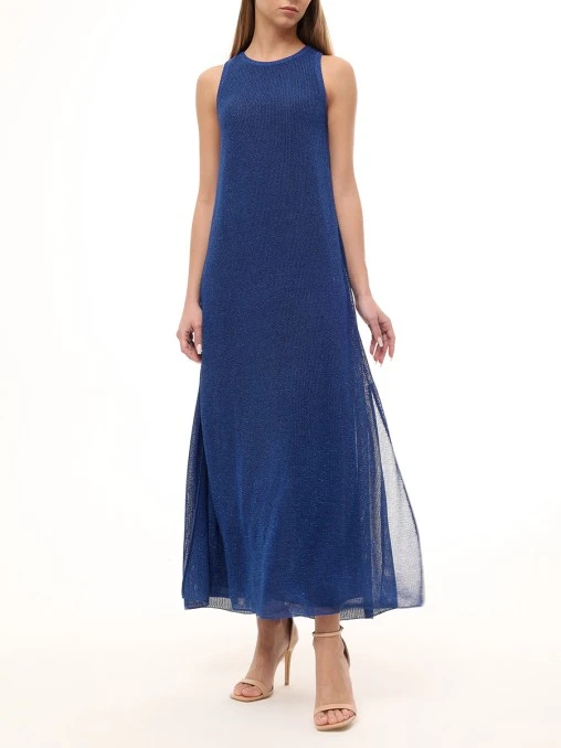 Платье из вискозы с люрексом FREE AGE