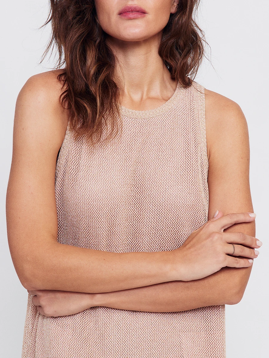 Платье из вискозы с люрексом