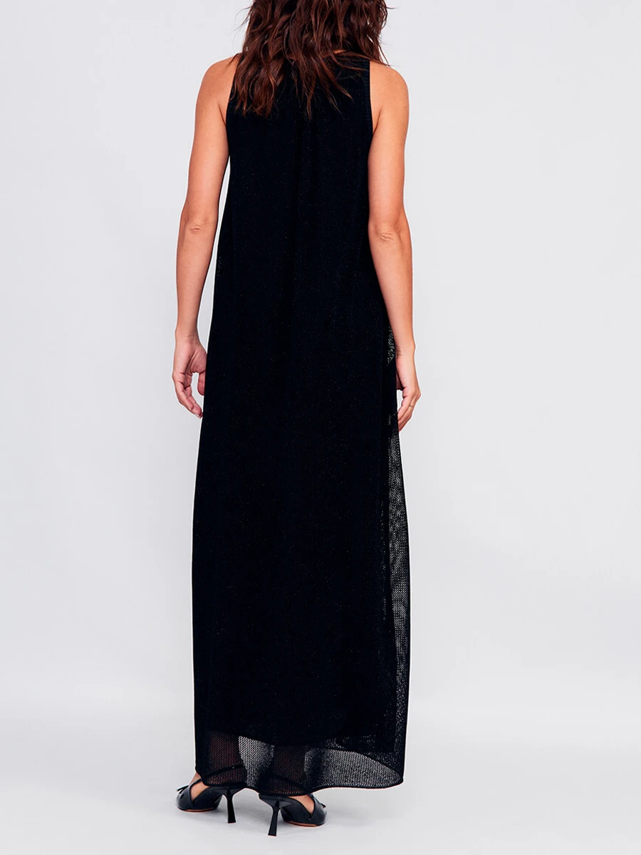 Платье из вискозы с люрексом