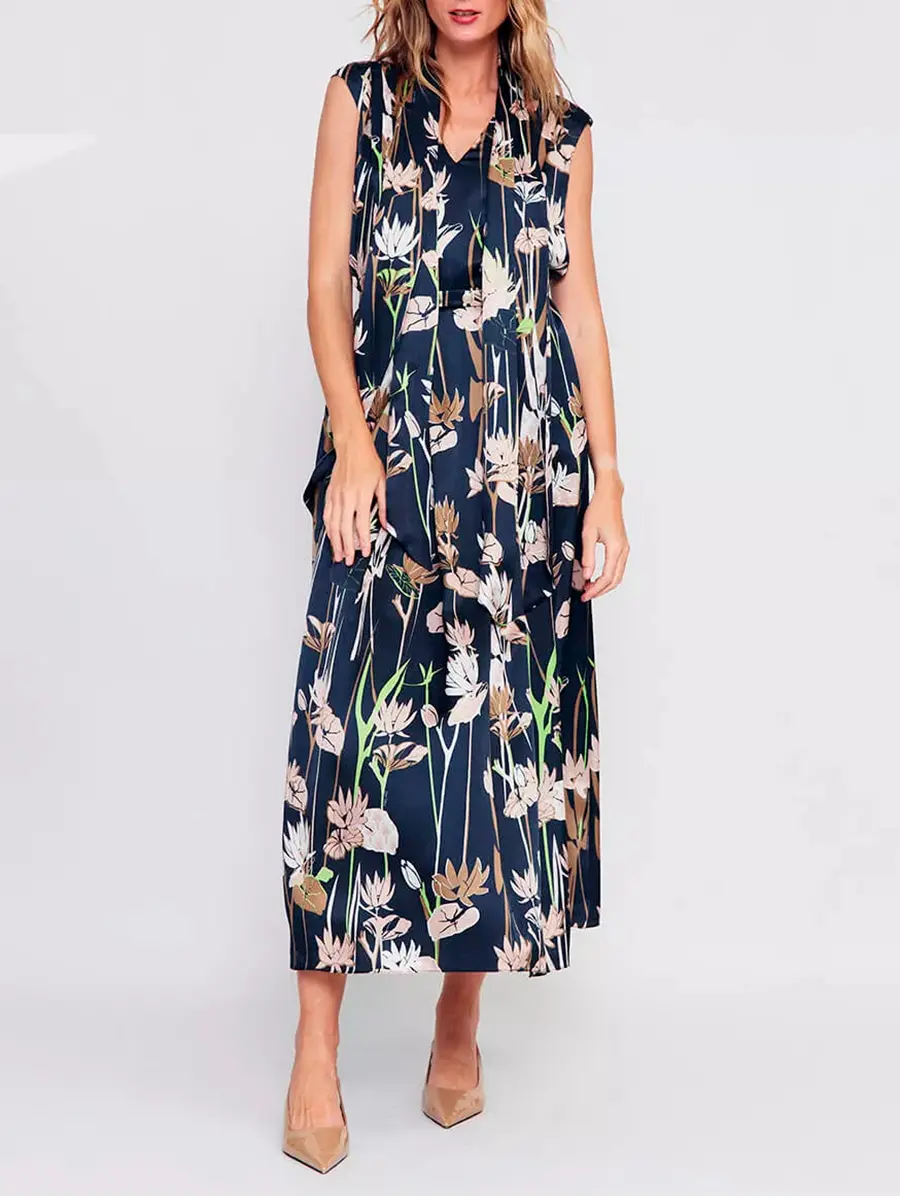 Платье из хлопка и шелка