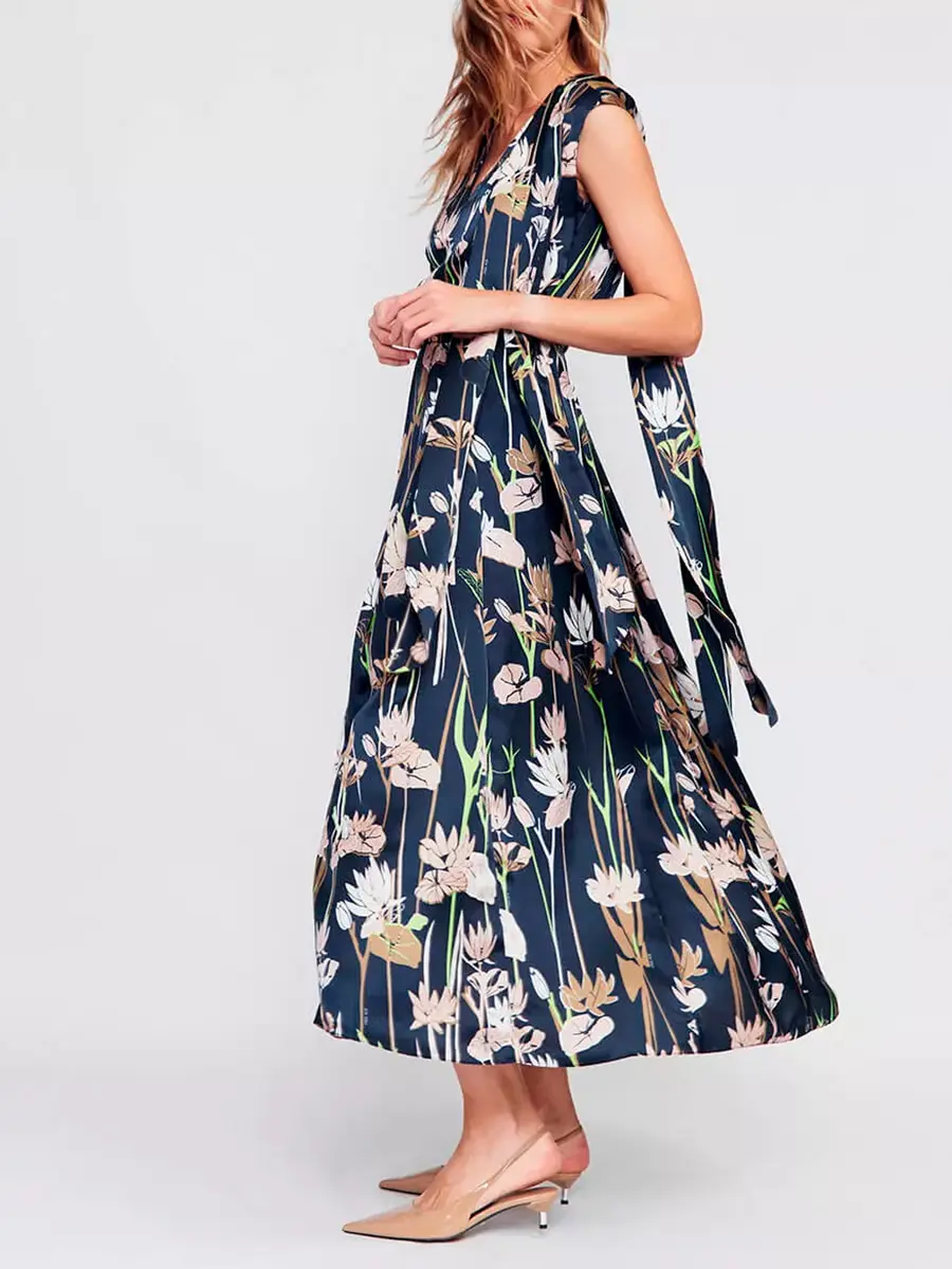 Платье из хлопка и шелка