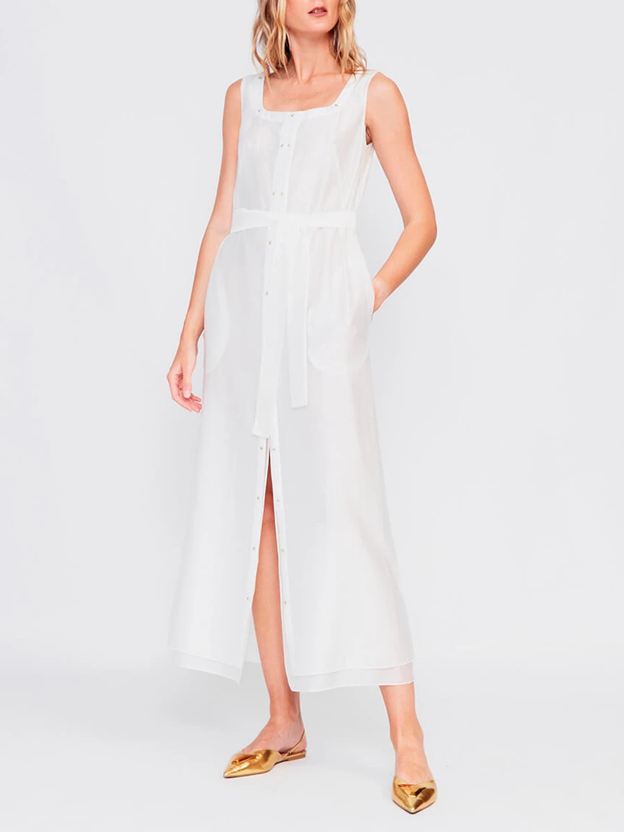 Сарафан из хлопка и тенселя