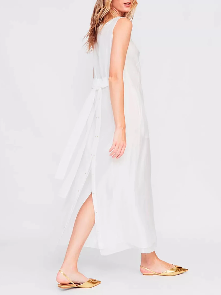 Сарафан из хлопка и тенселя