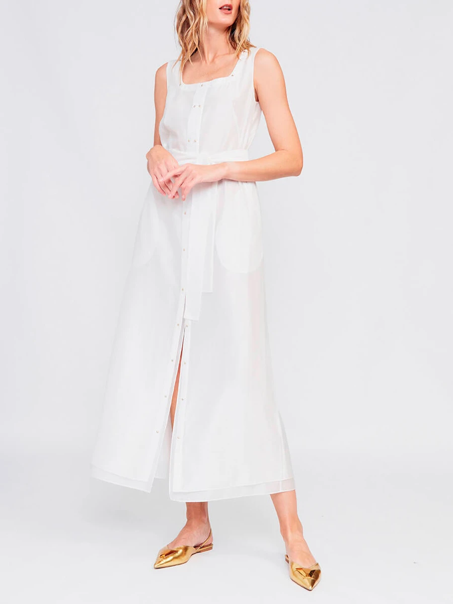 Сарафан из хлопка и тенселя