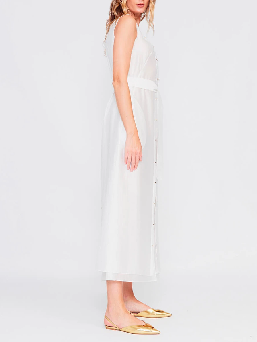 Сарафан из хлопка и тенселя