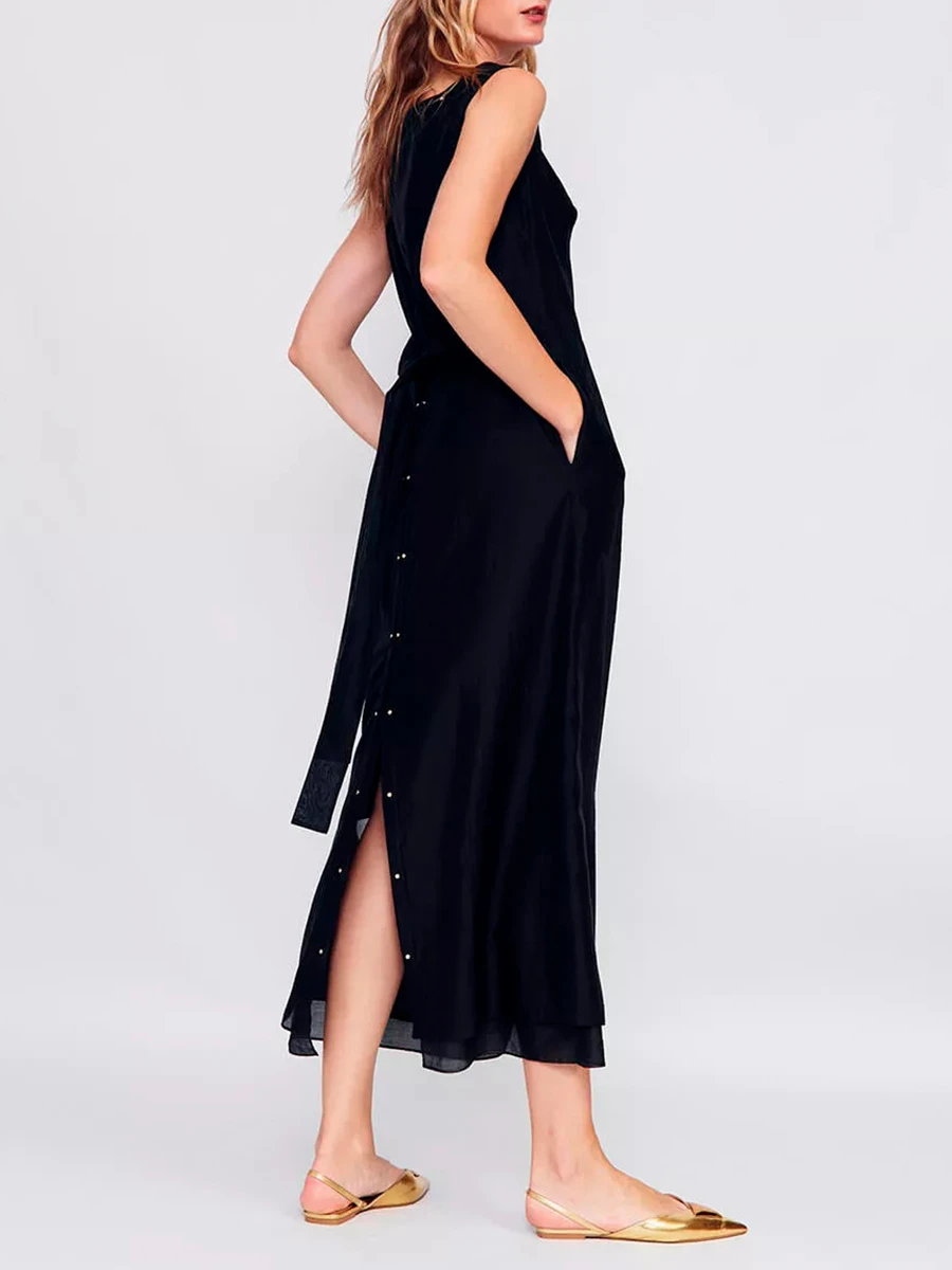 Сарафан из хлопка и тенселя