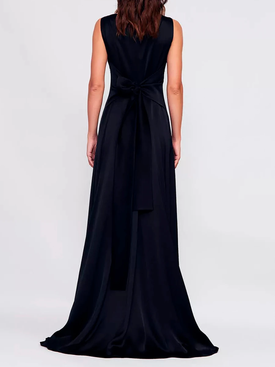 Платье атласное