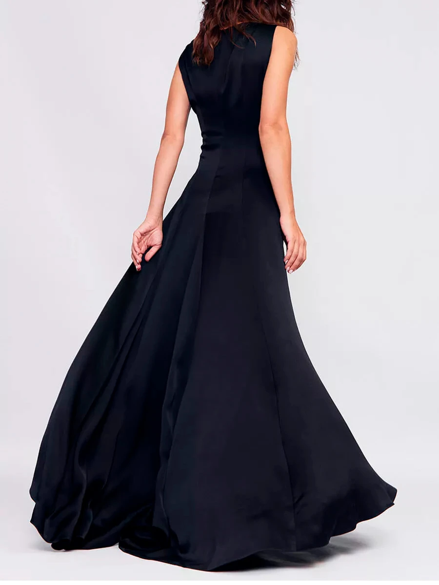 Платье атласное