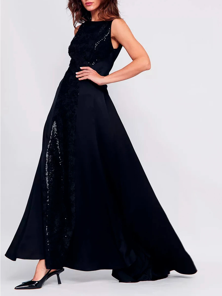 Платье атласное