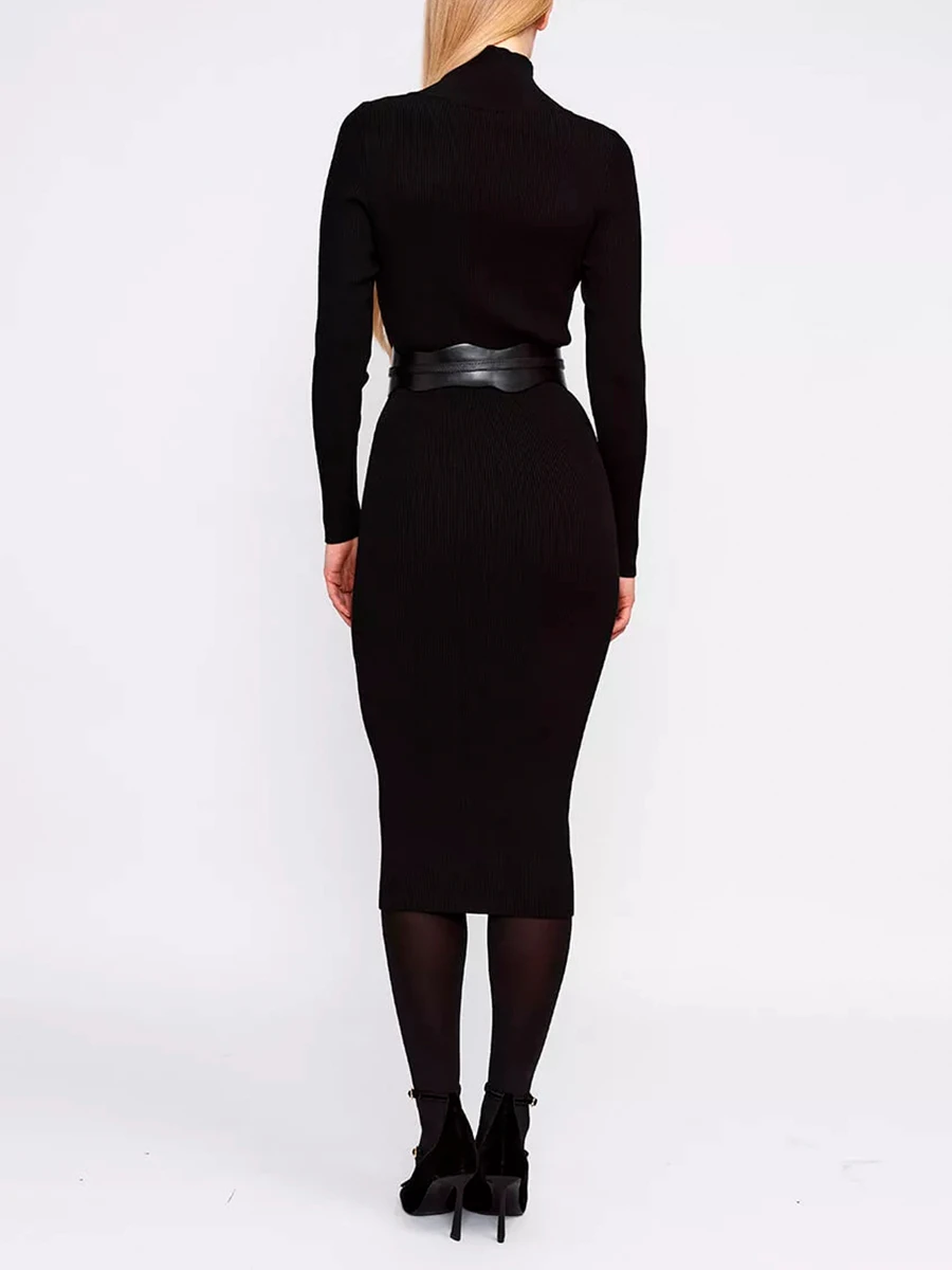 Платье из шелка и вискозы