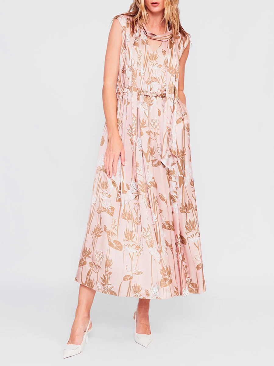 Платье из хлопка и шелка