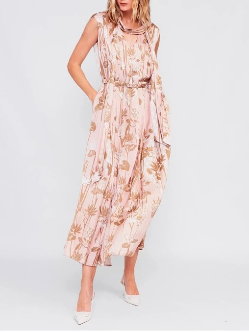 Платье из хлопка и шелка FREE AGE