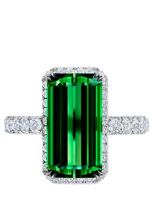Кольцо с турмалином верделитом и бриллиантами CHAMOVSKIKH JEWELLERY HOUSE
