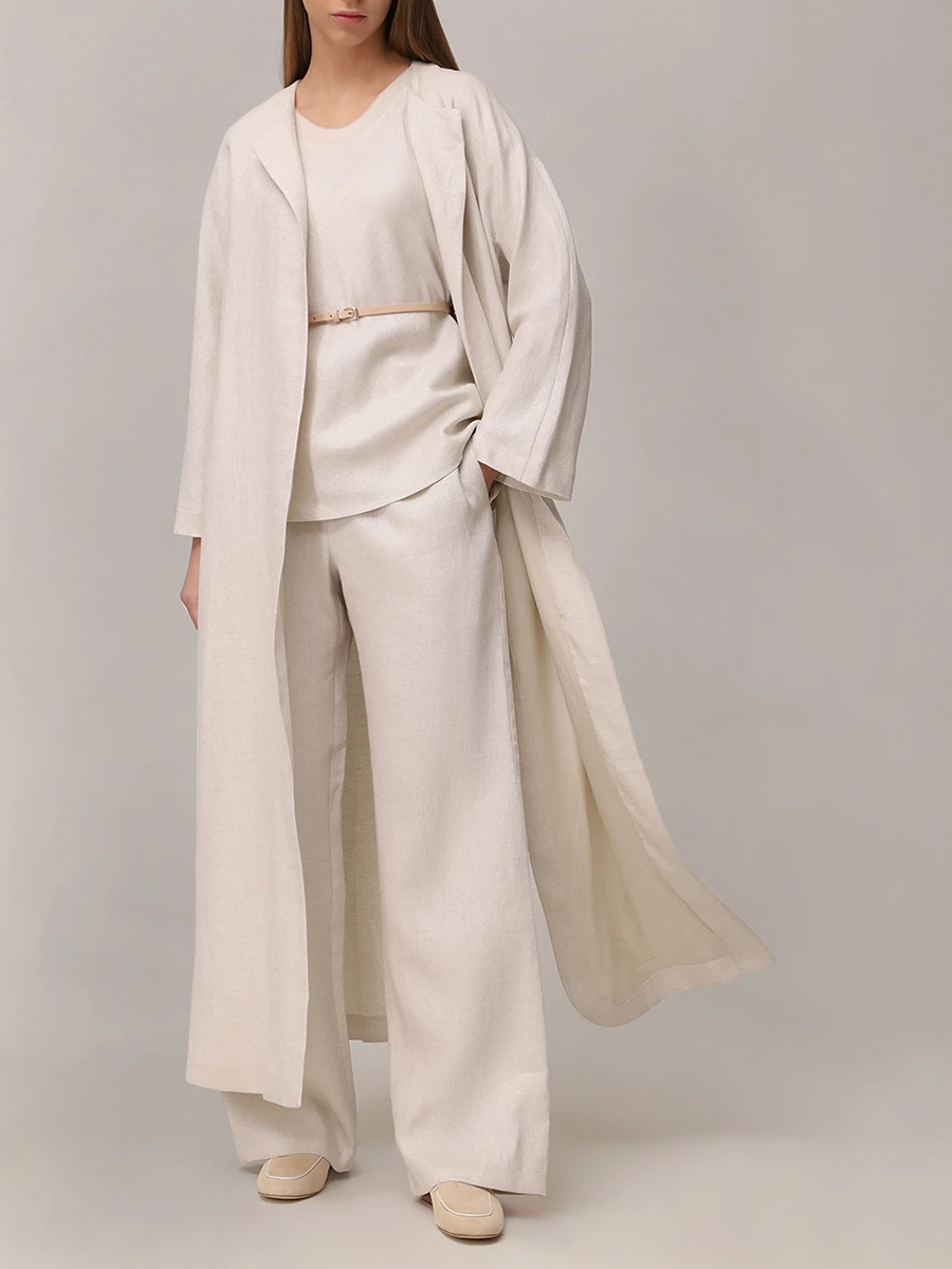 Брюки льняные