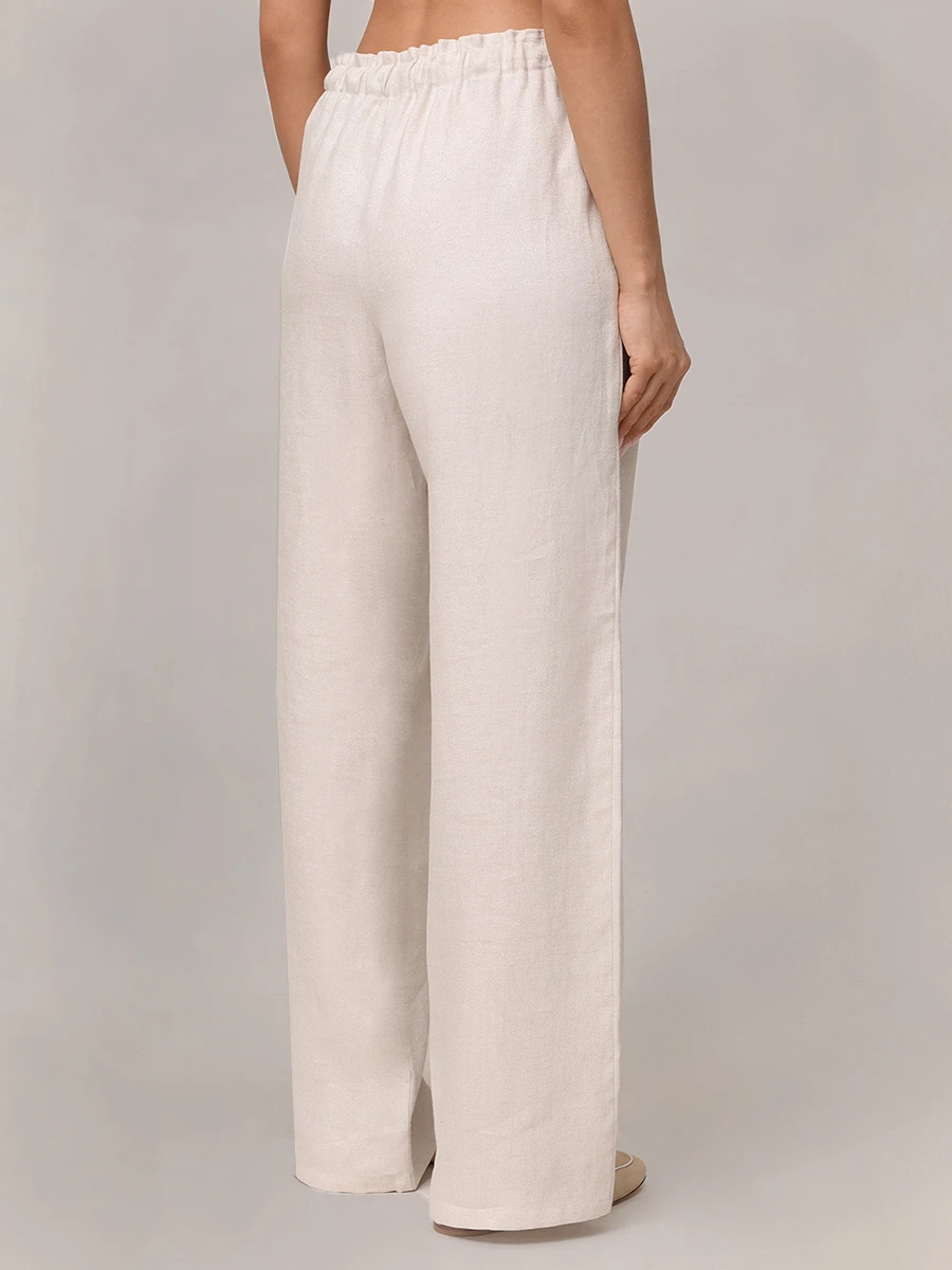 Брюки льняные