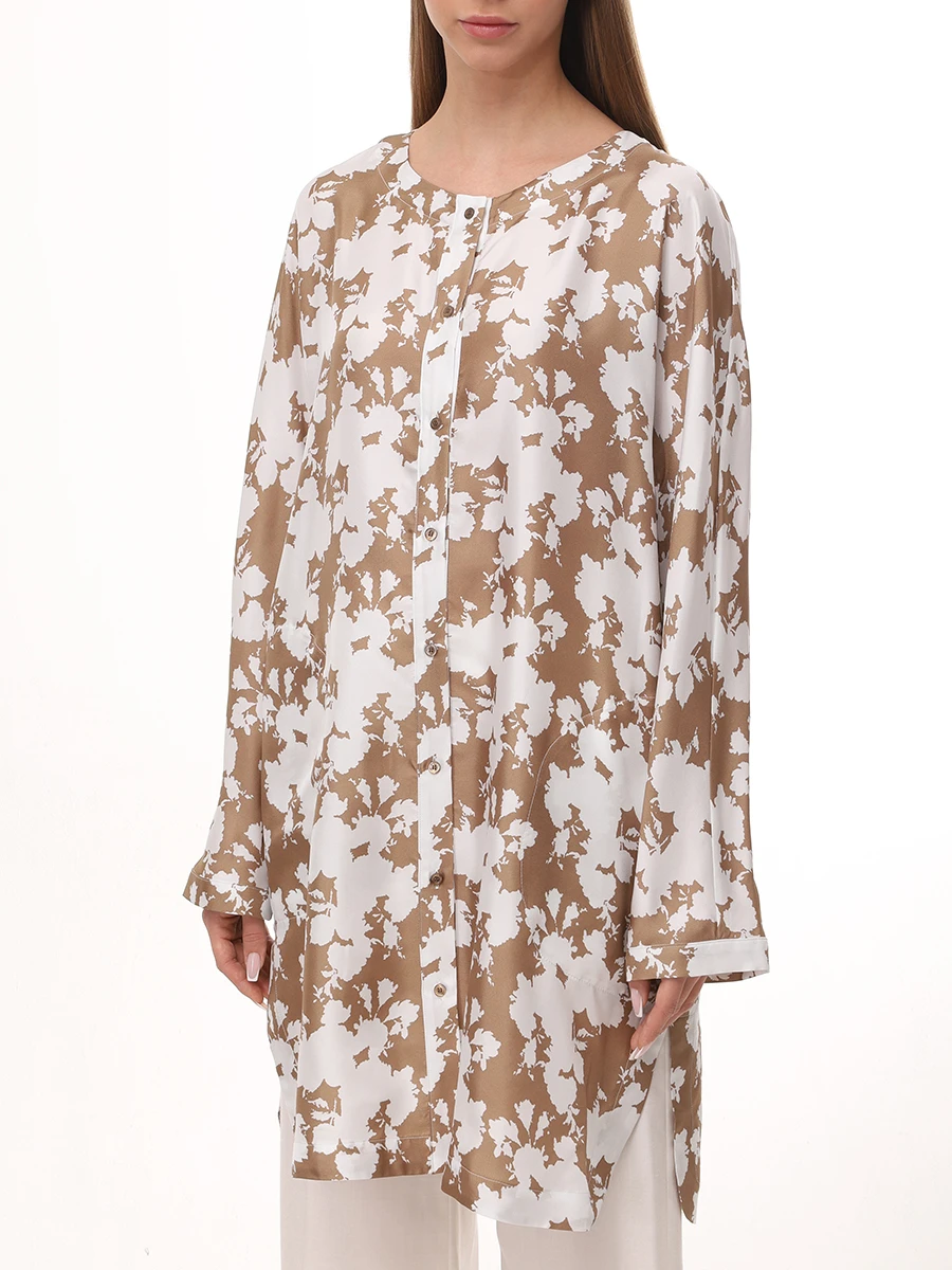 Блуза шелковая