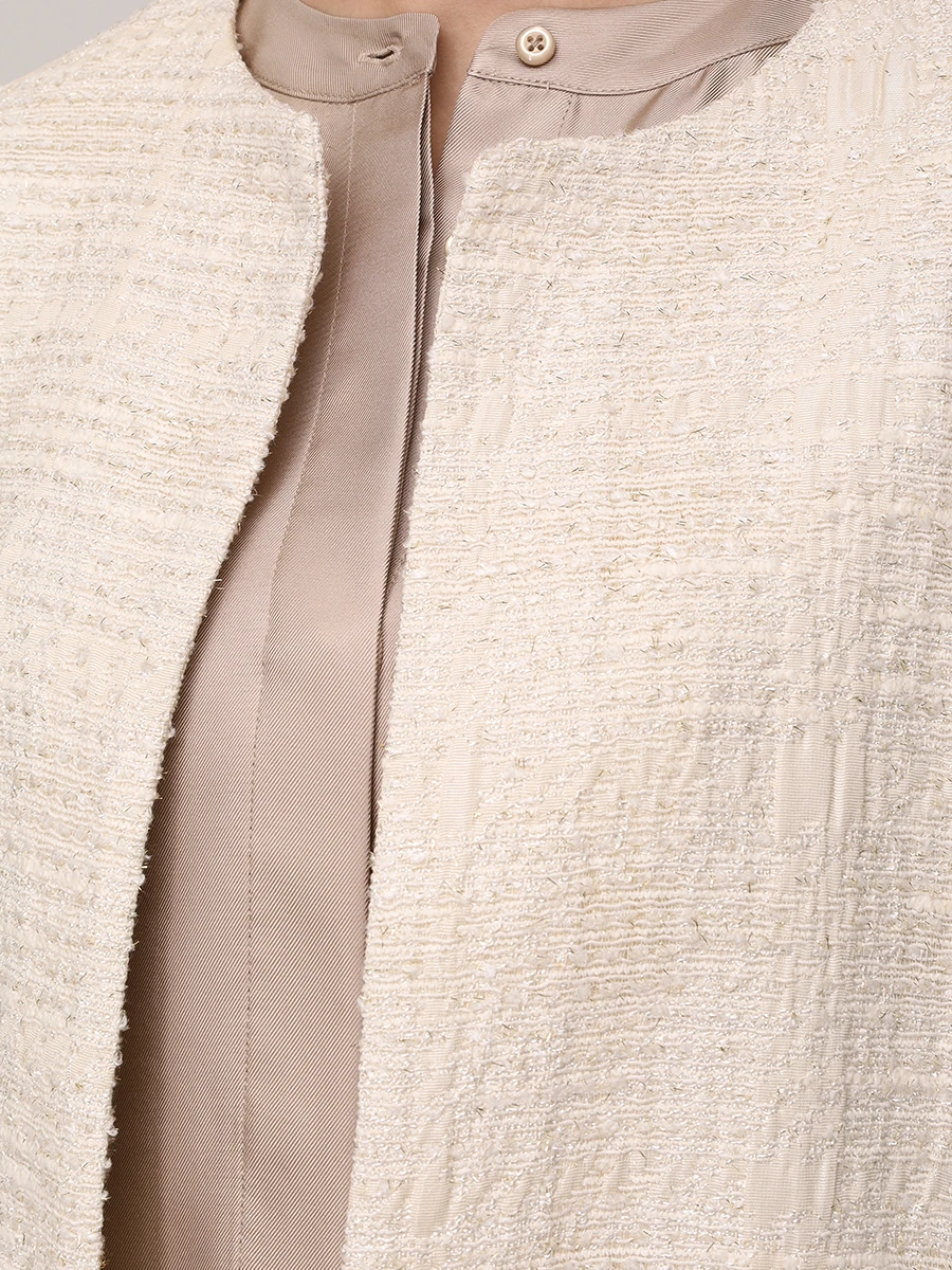 Пальто с люрексом