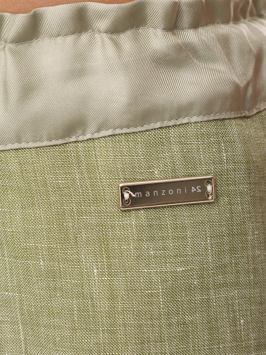 Брюки из льна и шерсти