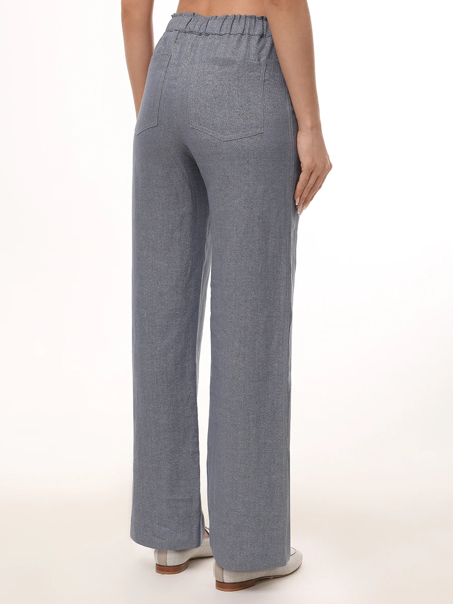 Брюки льняные