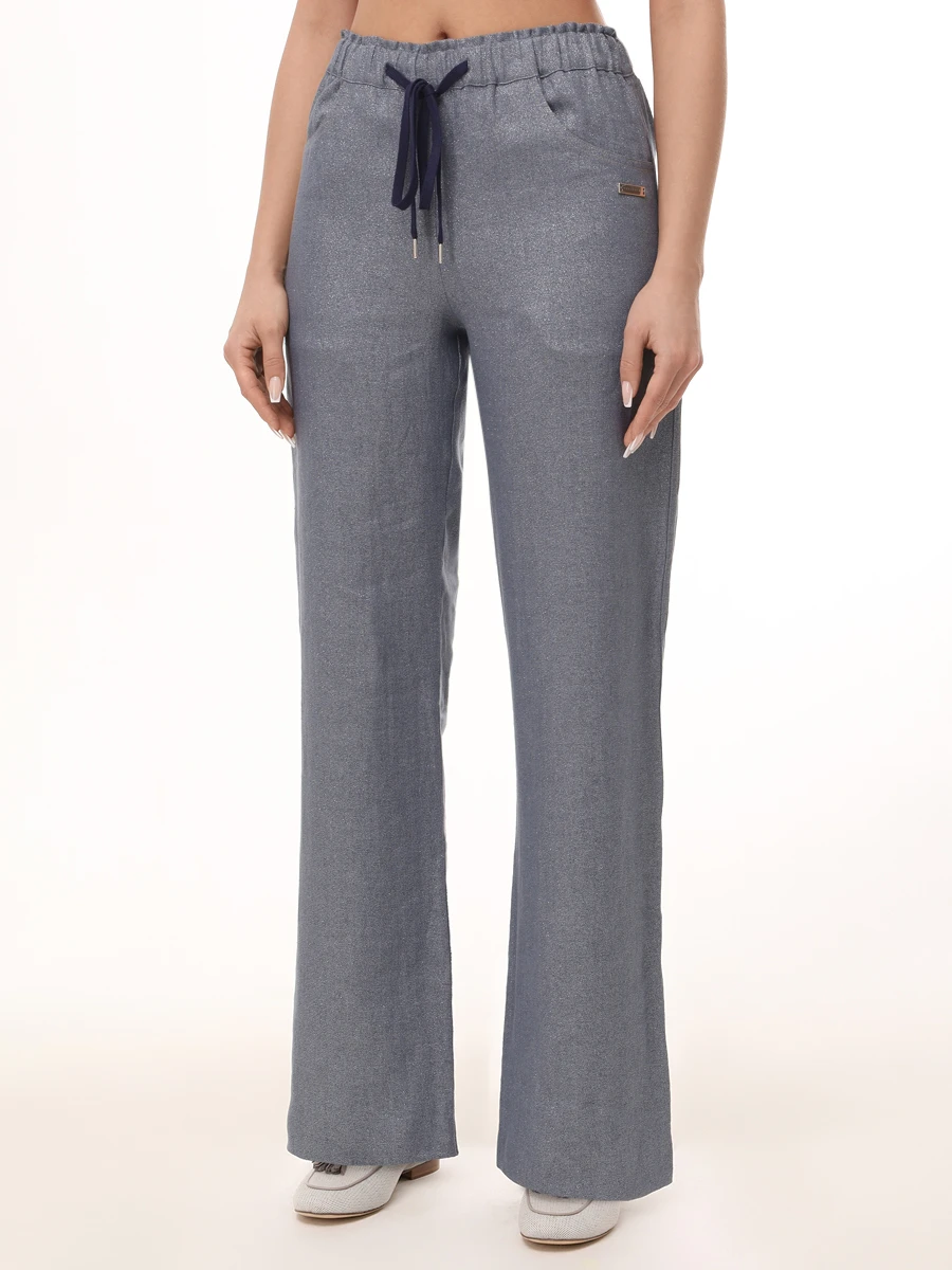 Брюки льняные