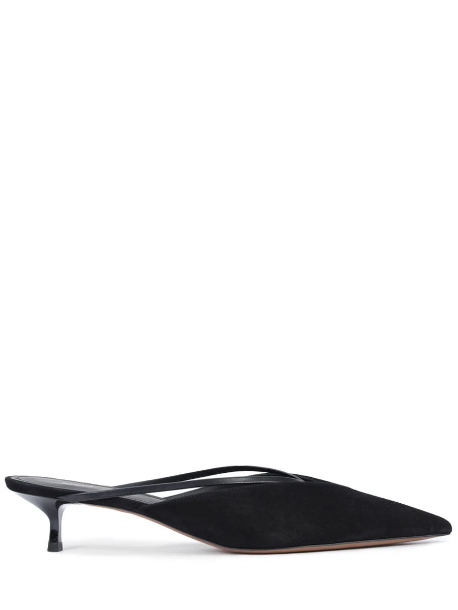 Мюли замшевые