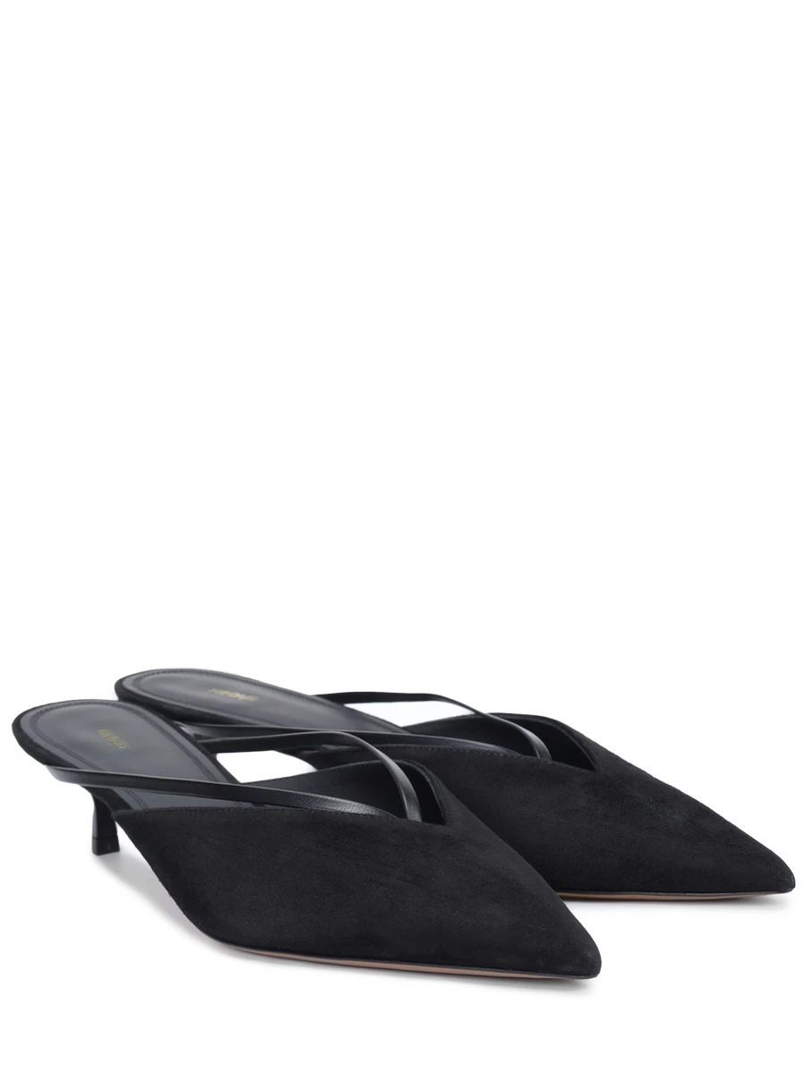 Мюли замшевые