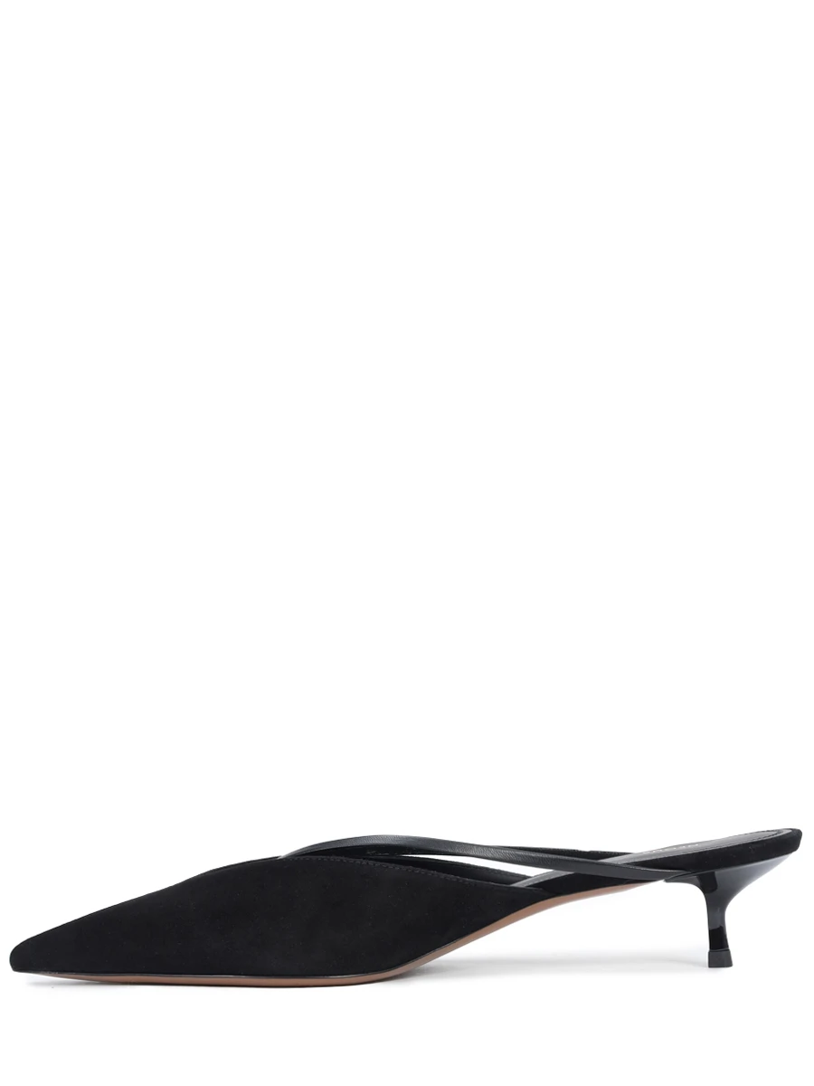 Мюли замшевые