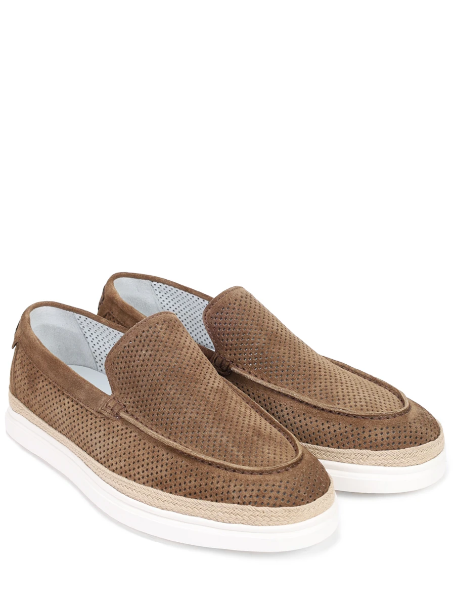 Лоферы замшевые