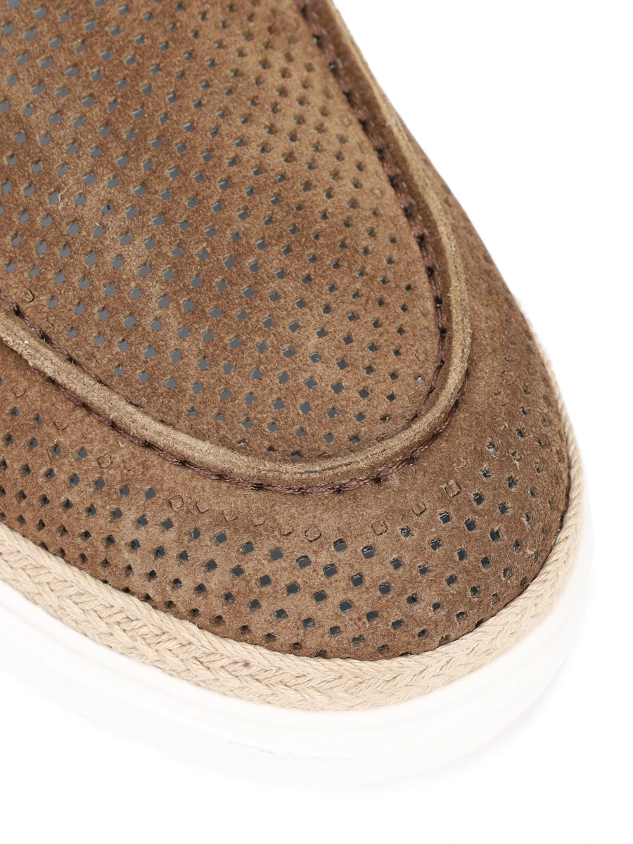 Лоферы замшевые