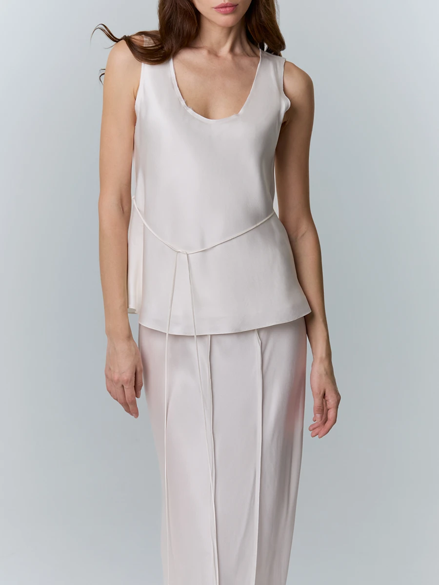 Топ из шелка и вискозы Harmonia