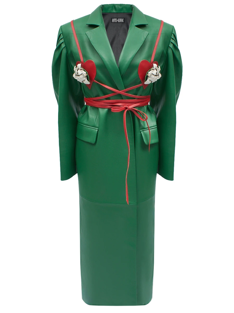 Тренч кожаный Флора