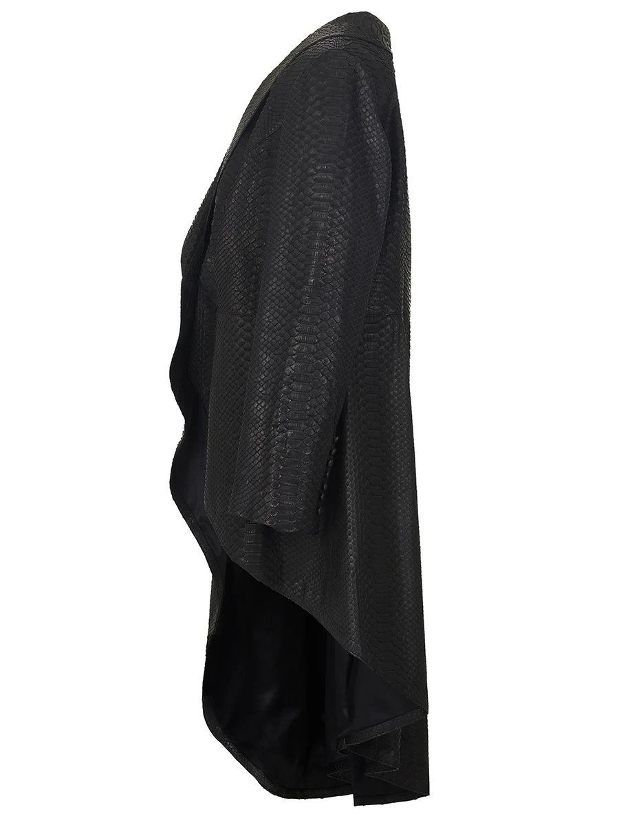 Куртка-фрак из кожи питона