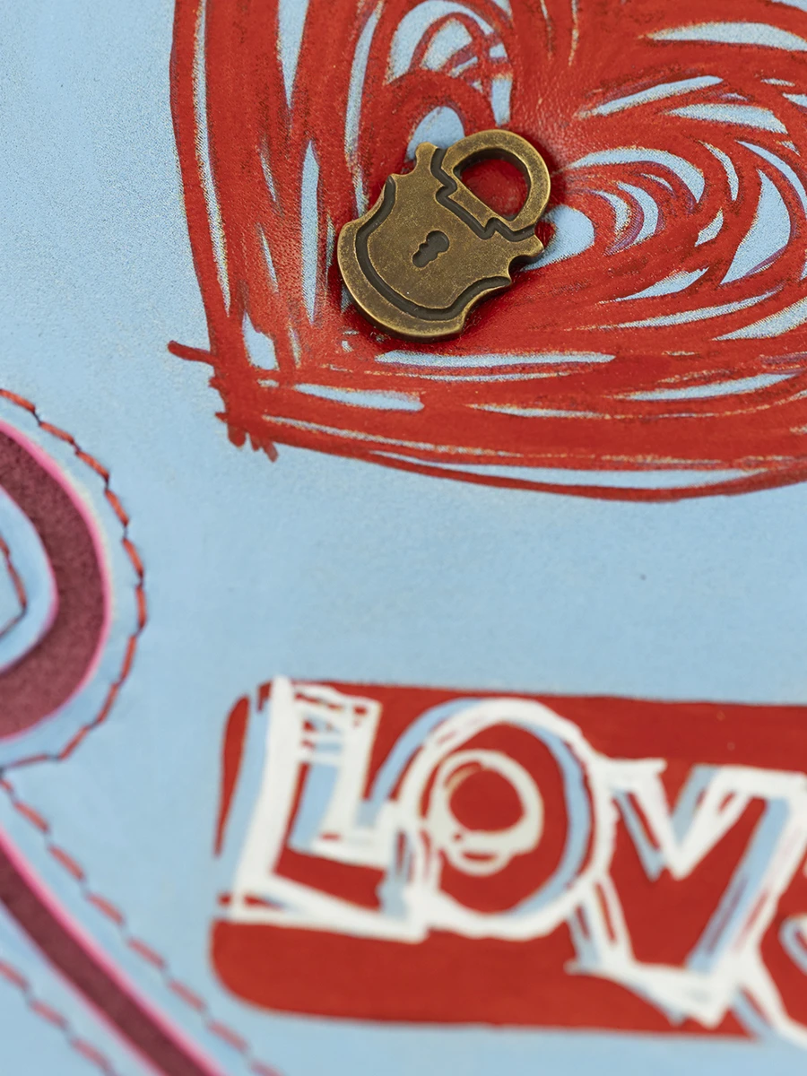 Сумка кожаная "Счастливые Амуры"