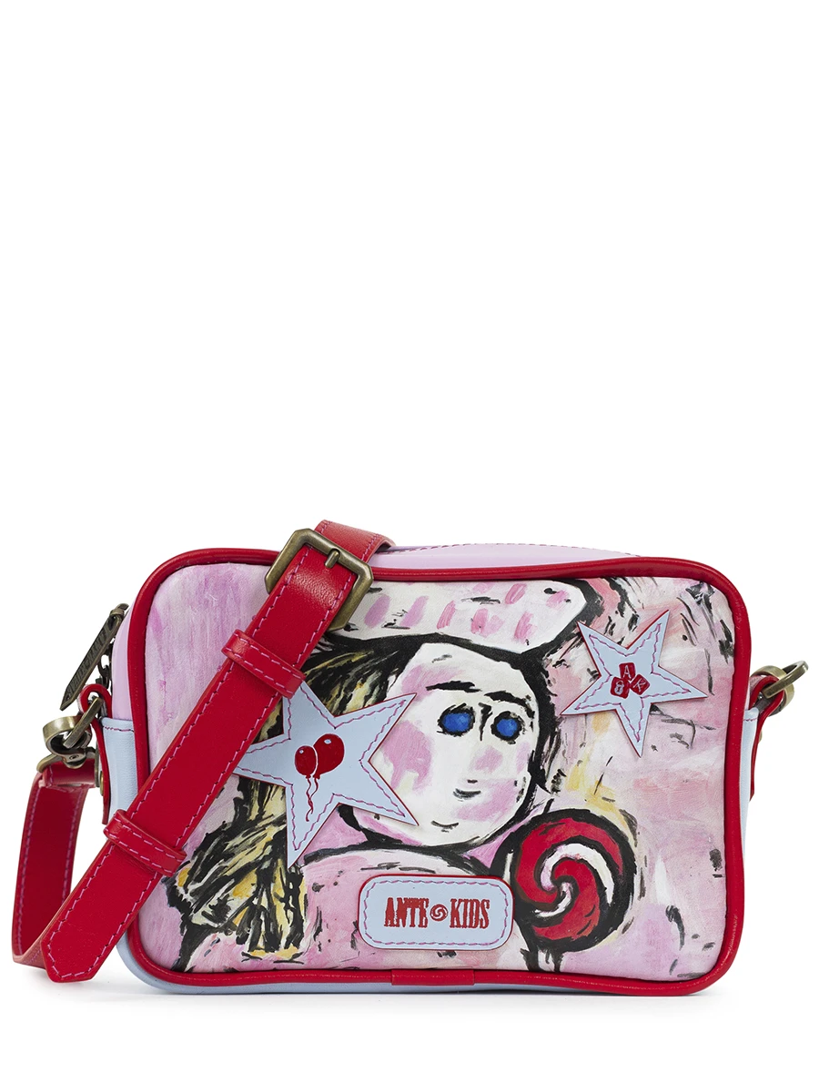 Сумка Mini bag кожаная «Девочка в костюме»