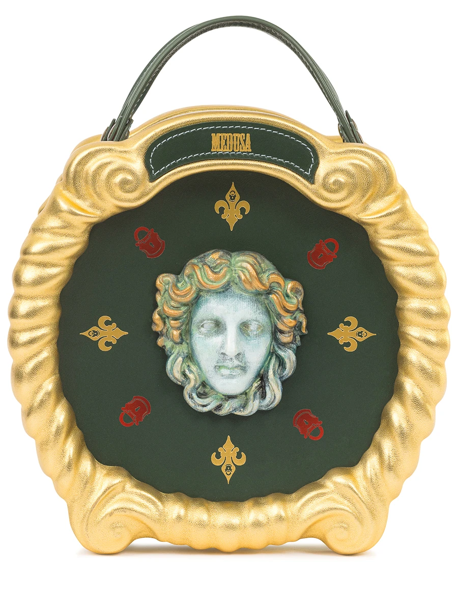 Сумка №107 кожаная "Медуза"