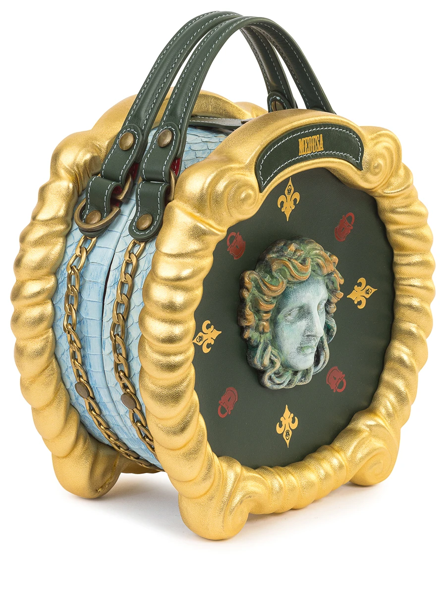 Сумка №107 кожаная "Медуза"