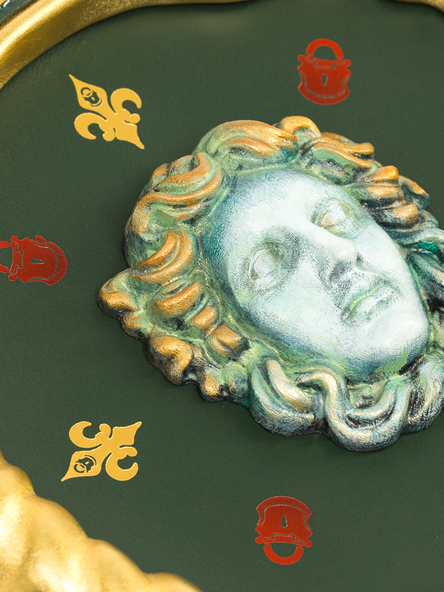 Сумка №107 кожаная "Медуза"