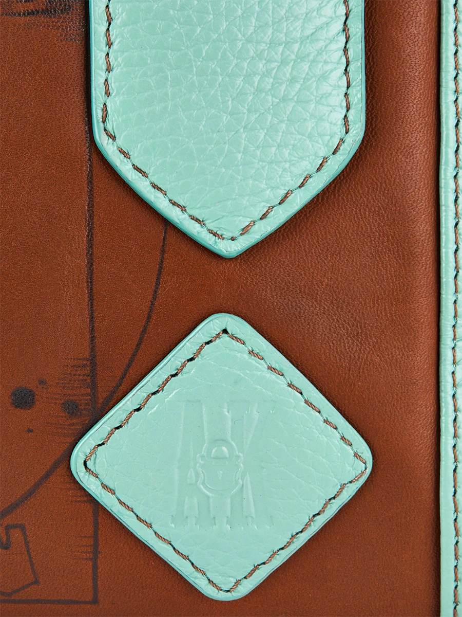 Сумка Мадлен кожаная "Витрувианский человек"