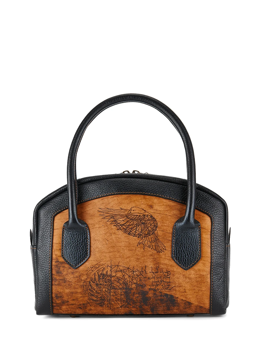 Сумка Мадлен кожаная "Золотое сечение"