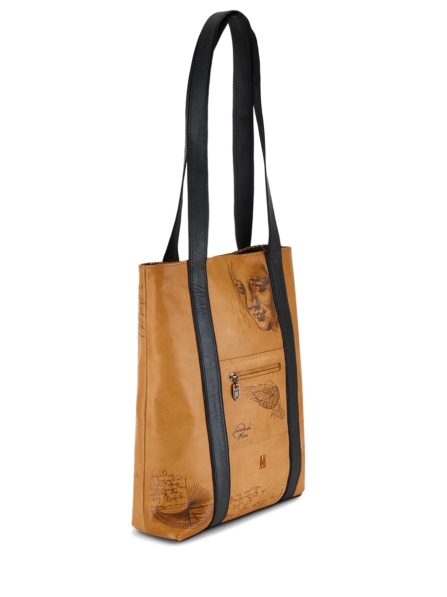 Шопер кожаный Золотое Сечение