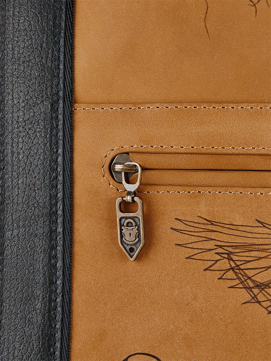 Шопер кожаный Золотое Сечение