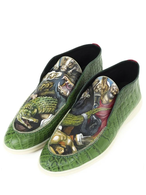 Ботинки из кожи крокодила Охота ANTE KOVAC