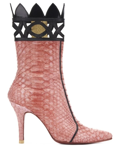 Сапоги из кожи питона Невеста Кощея ANTE KOVAC