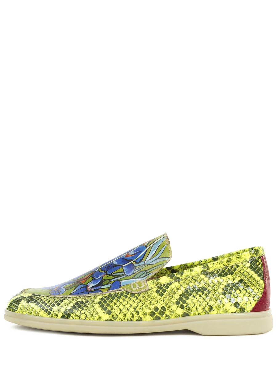 Лоферы из кожи крокодила Ирисы для Mrs Van Gogh