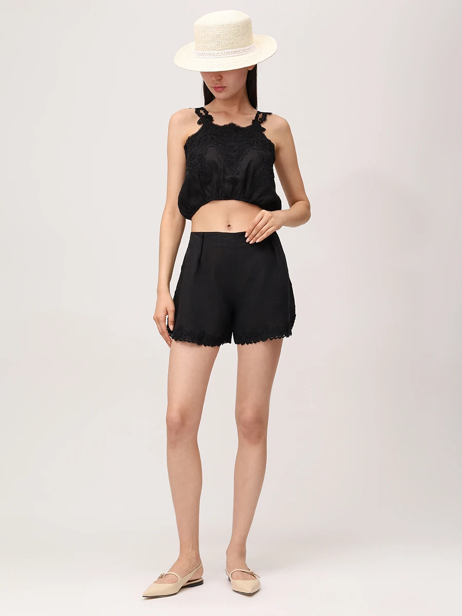 Топ с кружевом